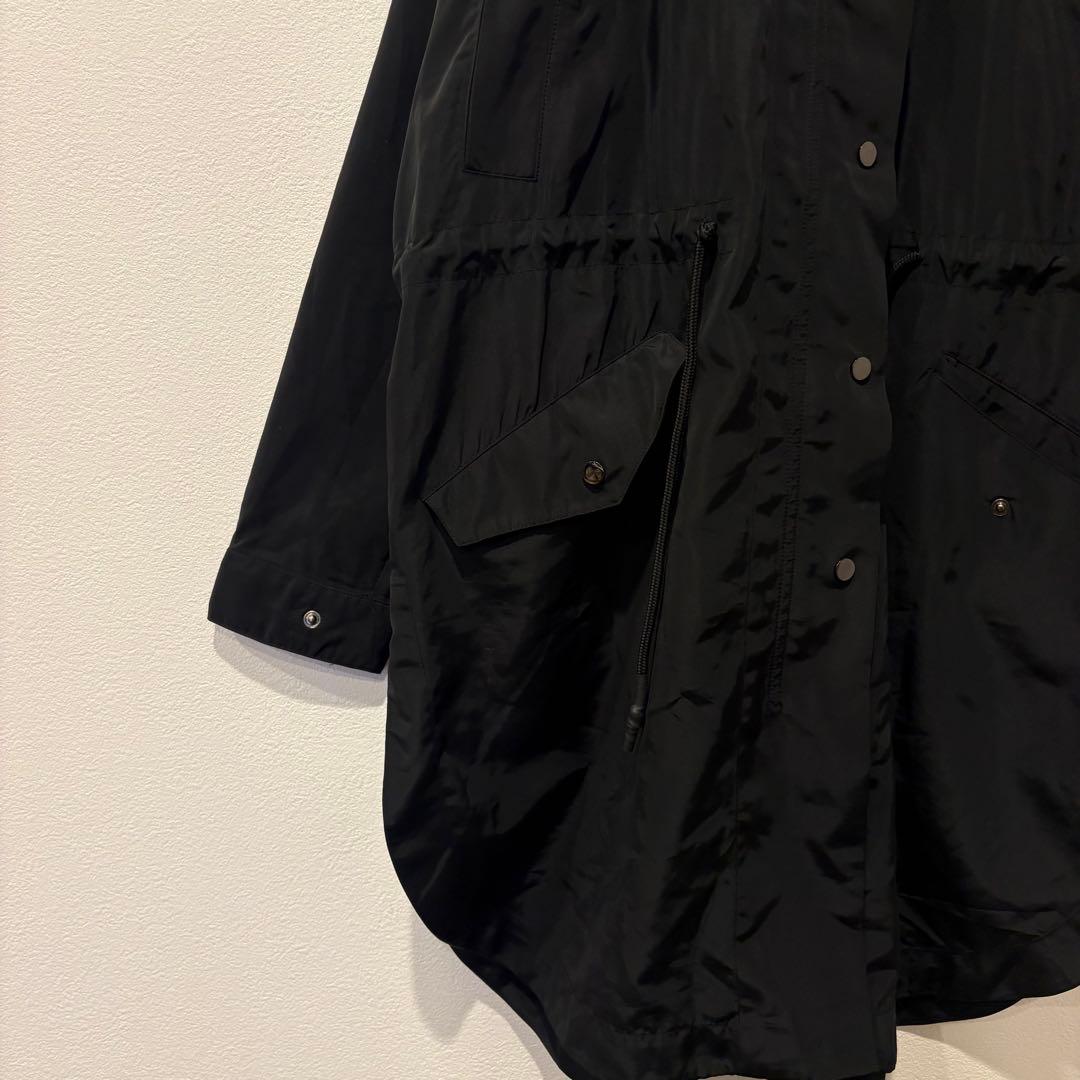 G2000 WOMAN モッズコート ロング フード 黒　ブラック32 34 6