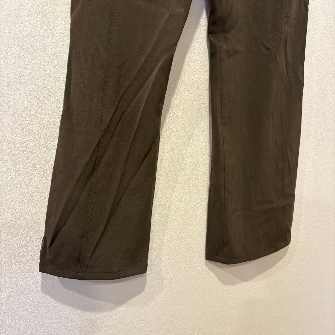 Colorie スラックス フレアパンツ ストレッチ ブラウン 茶色　M 美脚 3