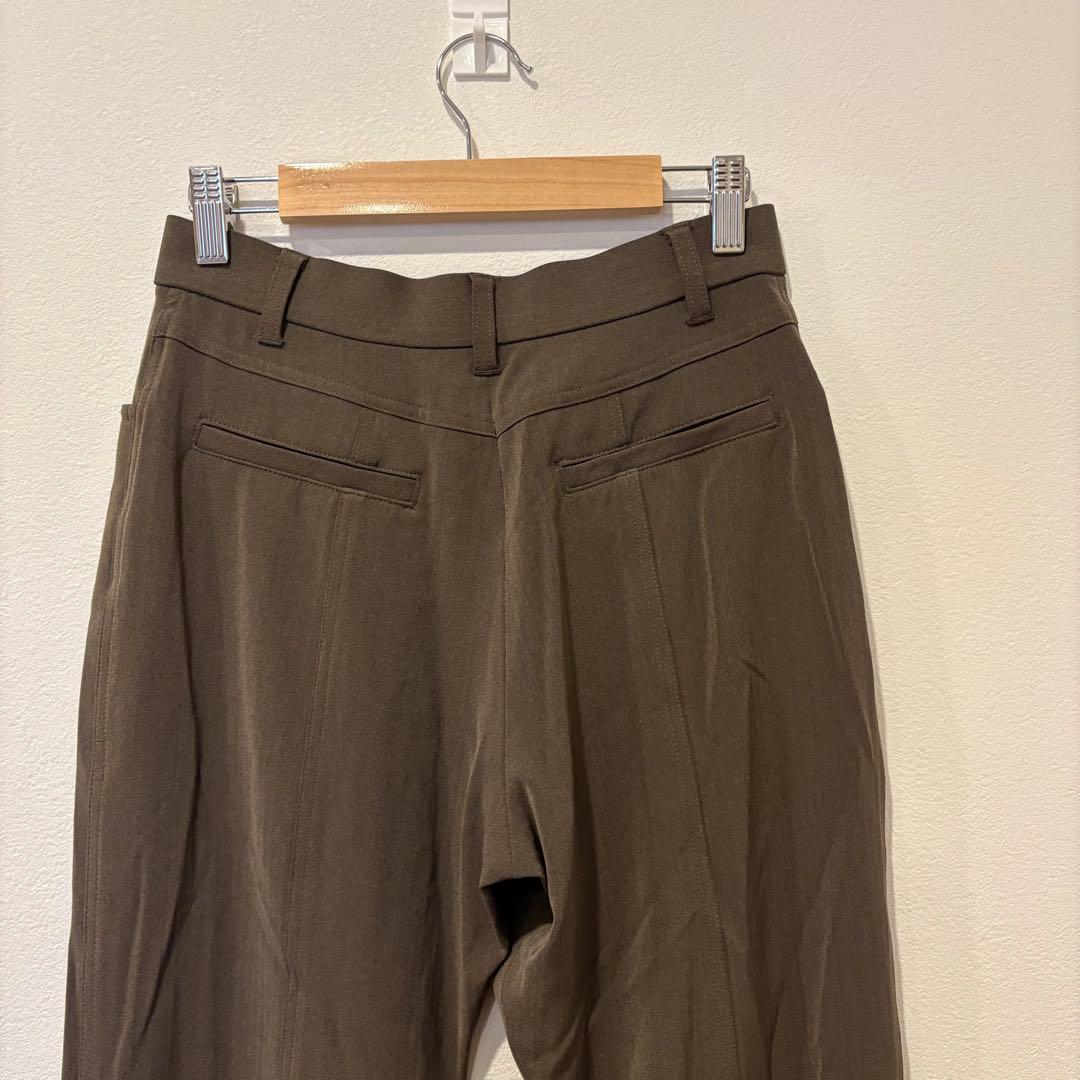 Colorie スラックス フレアパンツ ストレッチ ブラウン 茶色　M 美脚 8