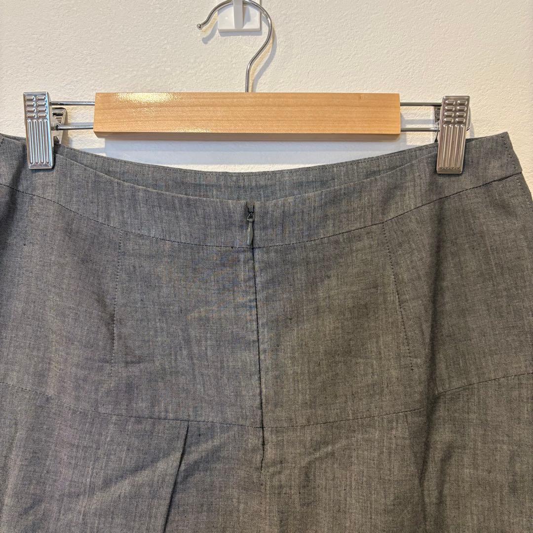 ルスーク ティアードスカート フレア　膝丈　グレー 灰色　38 M かわいい 3