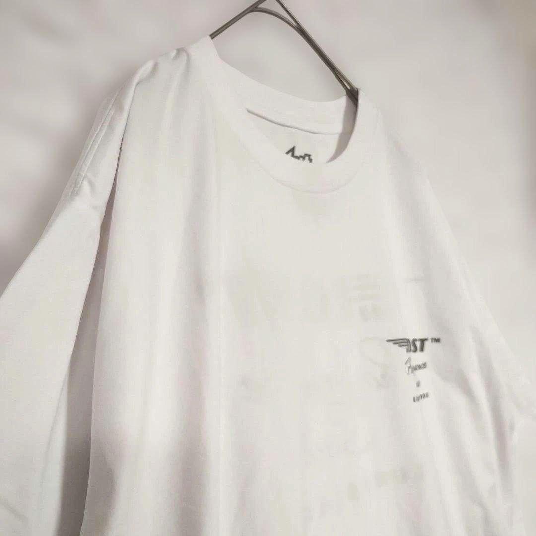 【…lostロスト】ホワイト オーバーサイズ Tシャツ L ブランドプリント 5
