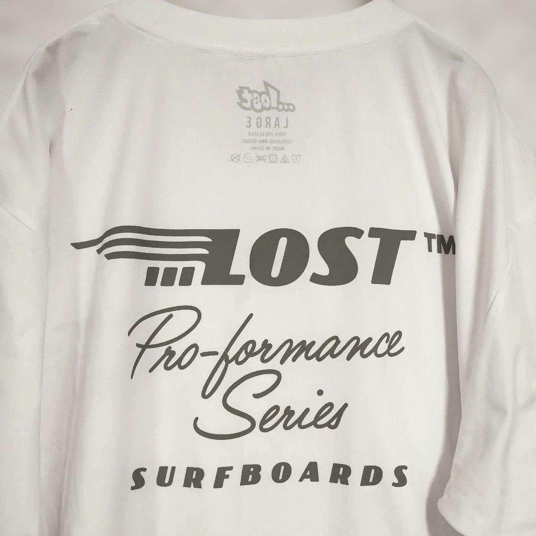 【…lostロスト】ホワイト オーバーサイズ Tシャツ L ブランドプリント 7