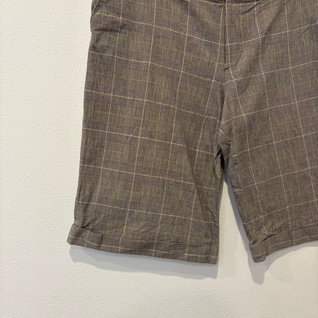 スイヴィ ハーフパンツ チェック柄 ブラウン 74-78 グレンチェック　大きい 3