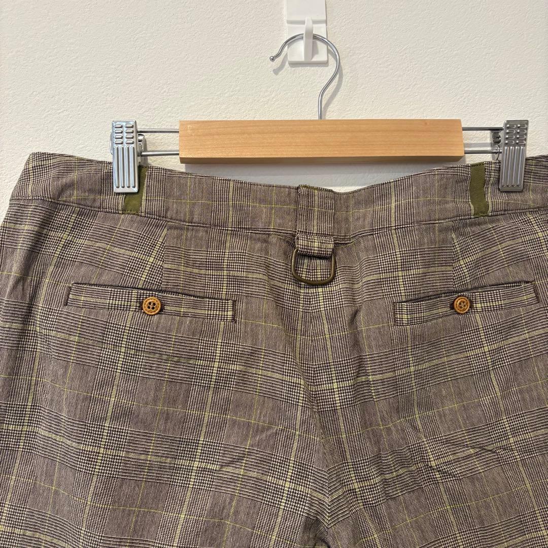 スイヴィ ハーフパンツ チェック柄 ブラウン 74-78 グレンチェック　大きい 6