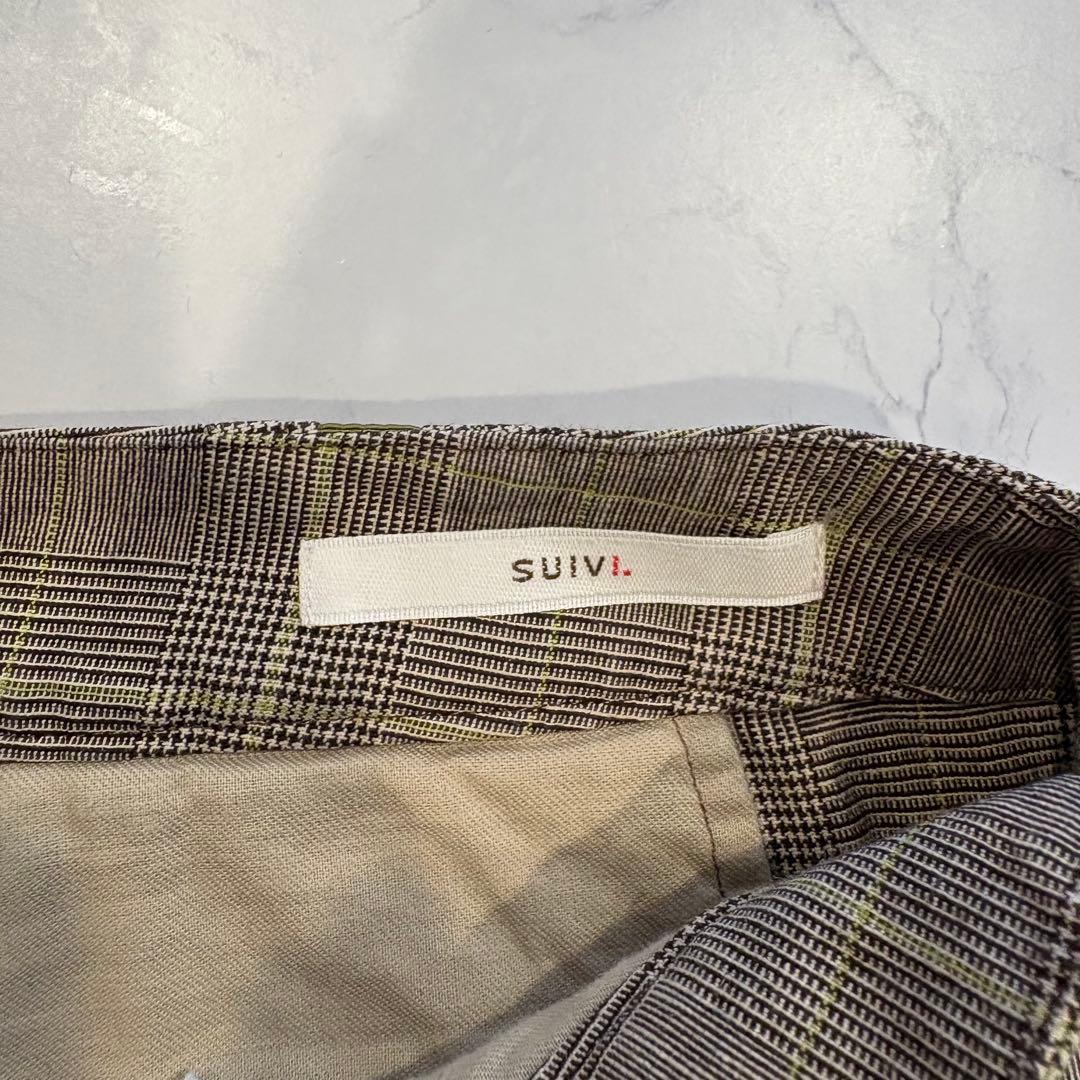 スイヴィ ハーフパンツ チェック柄 ブラウン 74-78 グレンチェック　大きい 8