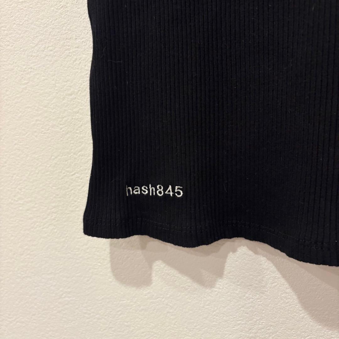 .ザラ　リブ　タンクトップ ロゴ刺繍 黒　ブラック Sサイズ　シンプル 5