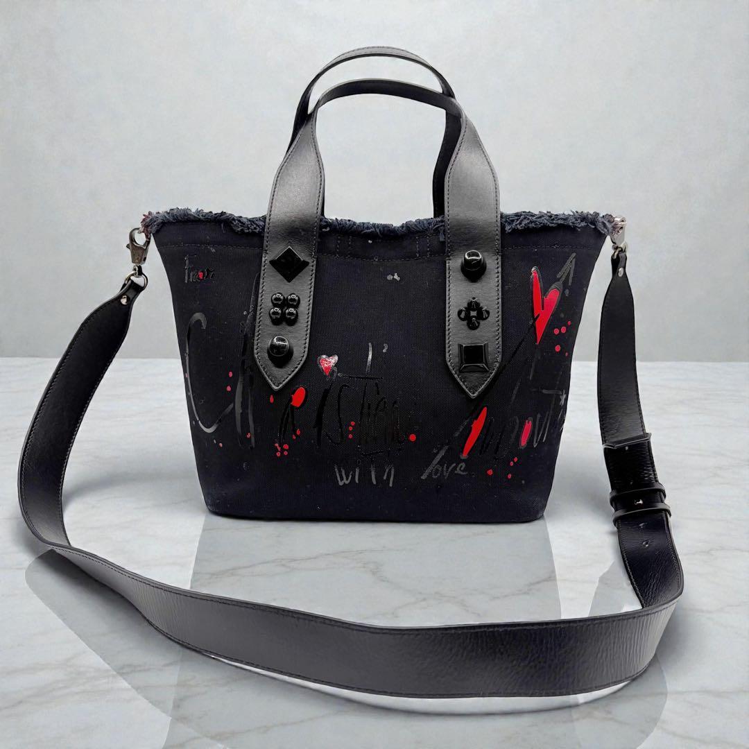 ⭐️美品⭐️ クリスチャンルブタン フランジバス スモール トートバッグ