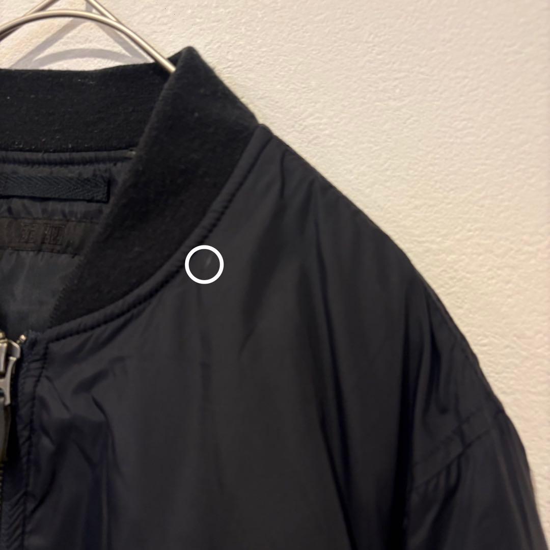 ユニクロ MA-1 ジャケット ブルゾン 黒 ブラック　M 防寒 ミリタリー 3