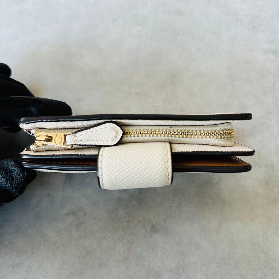 COACH ミディアム コーナー ジップ ウォレット　ホワイト系 11