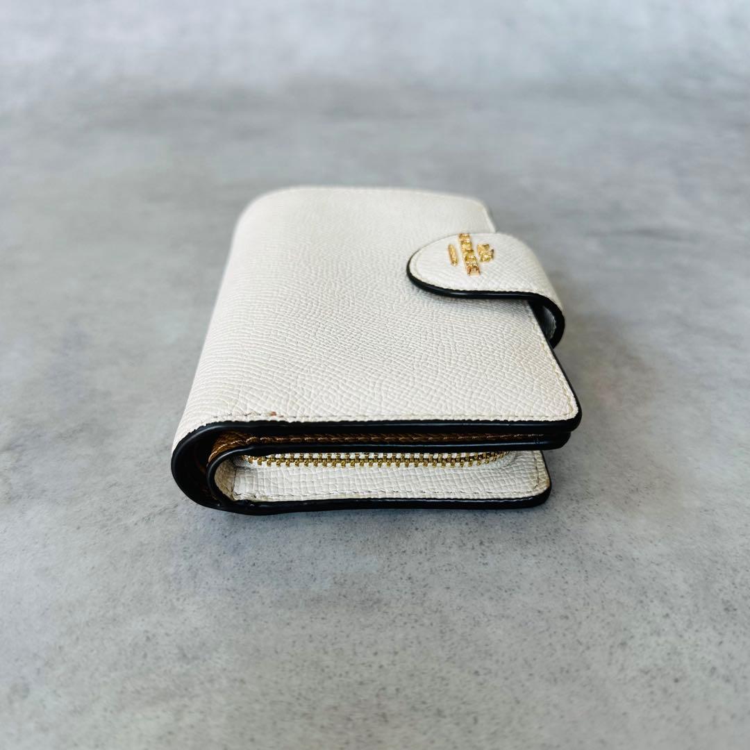 COACH ミディアム コーナー ジップ ウォレット　ホワイト系 7
