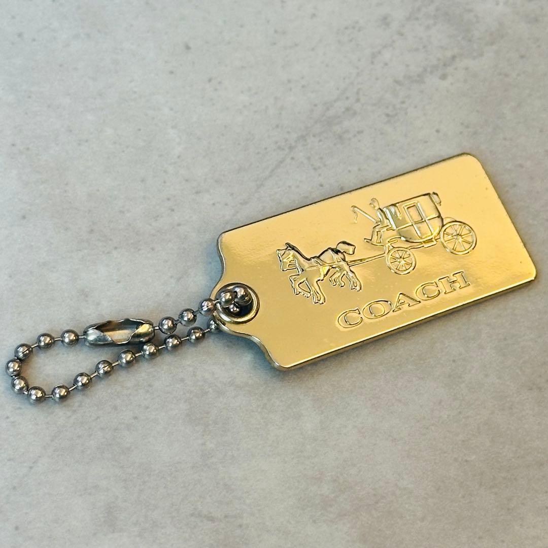 COACH Horse Carriage Gold Metal Tag