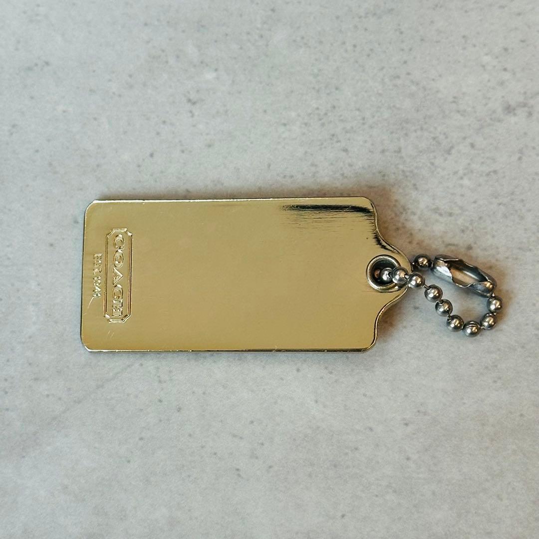 COACH Horse Carriage Gold Metal Tag 2