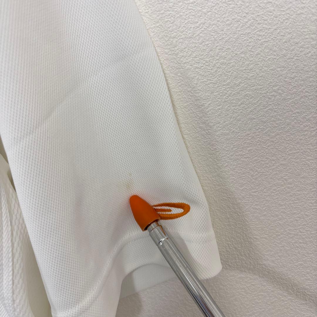 PARADISO GOLF メンズポロシャツボーダーゴルフ L ホワイトd757 12