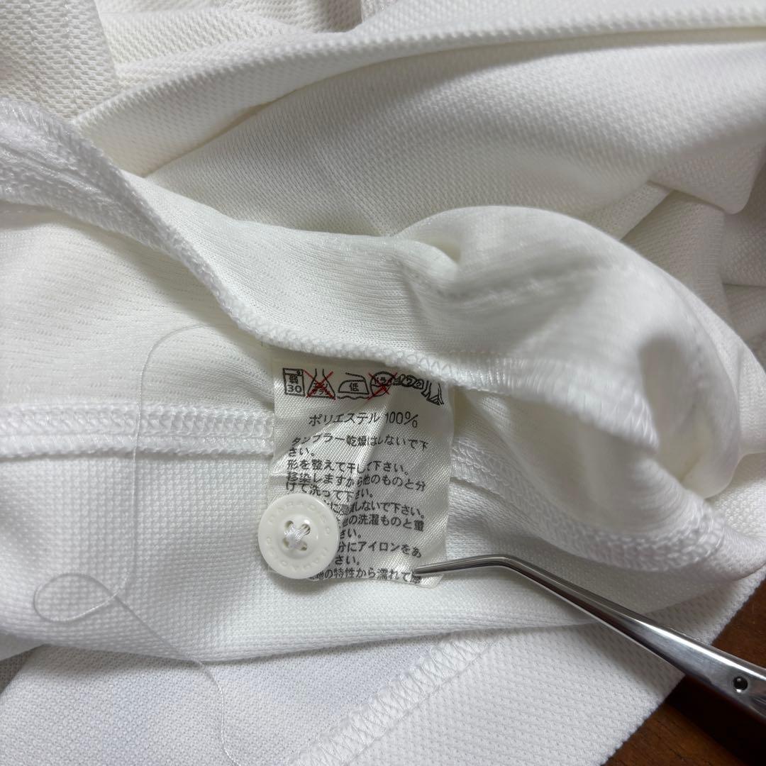 PARADISO GOLF メンズポロシャツボーダーゴルフ L ホワイトd757 19