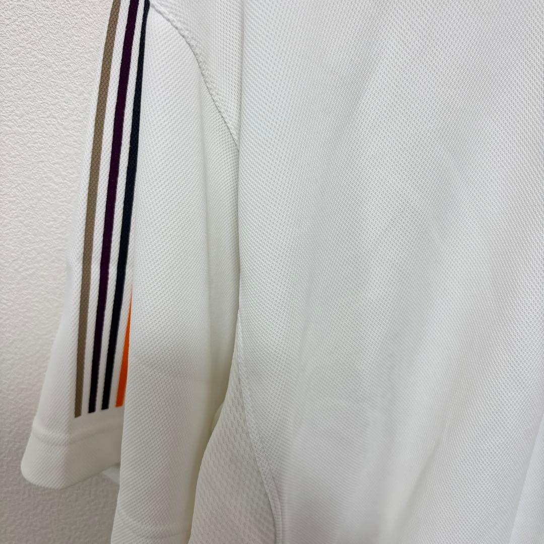 PARADISO GOLF メンズポロシャツボーダーゴルフ L ホワイトd757 4