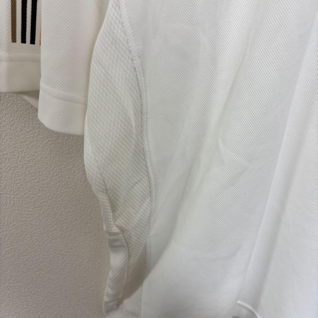 PARADISO GOLF メンズポロシャツボーダーゴルフ L ホワイトd757 5