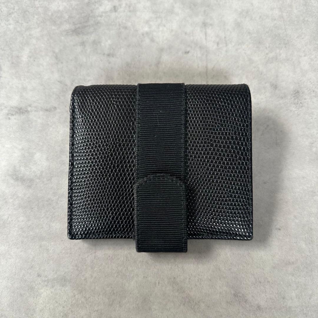 Salvatore Ferragamo ヴァラ リザード型押し 二つ折り財布 2