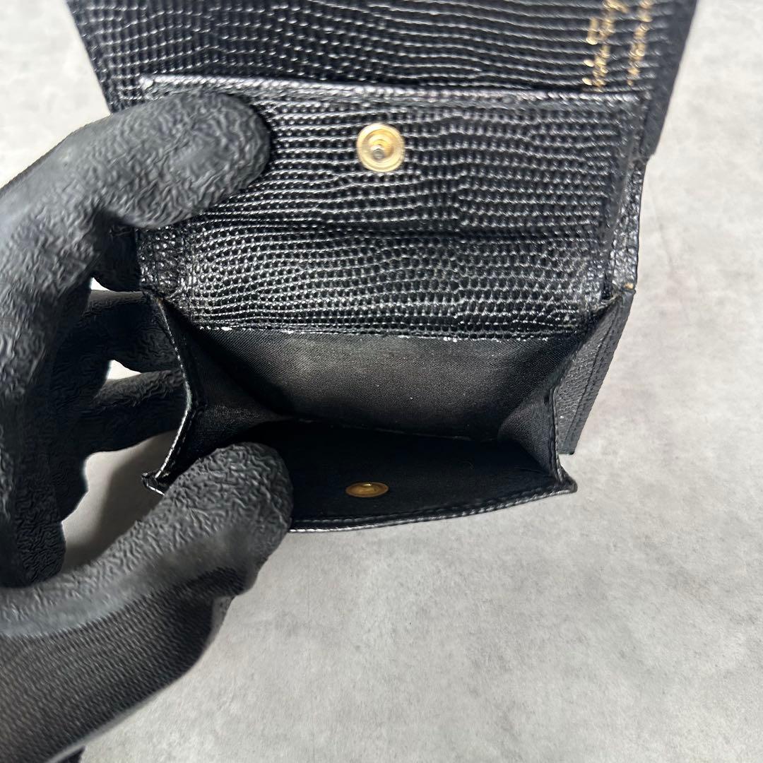 Salvatore Ferragamo ヴァラ リザード型押し 二つ折り財布 12
