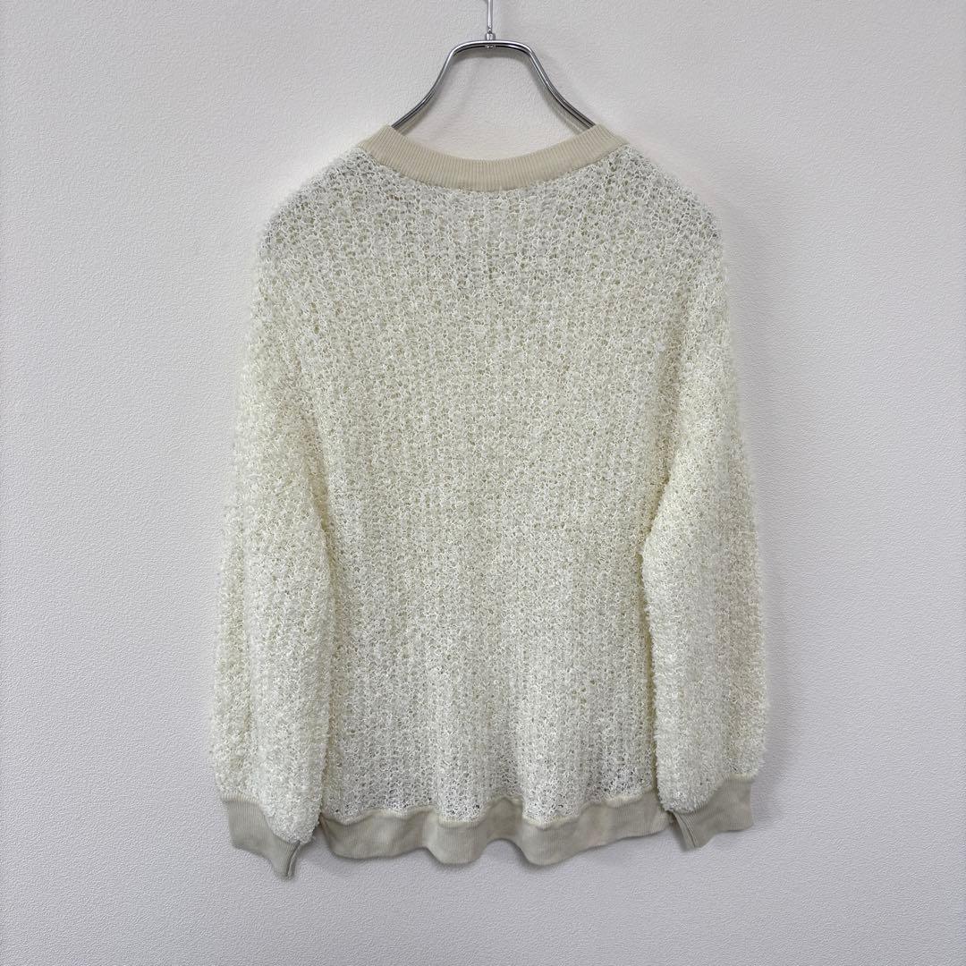Wrapin nine シャギーシアーニットセーターサイズFクルーネックd714 13