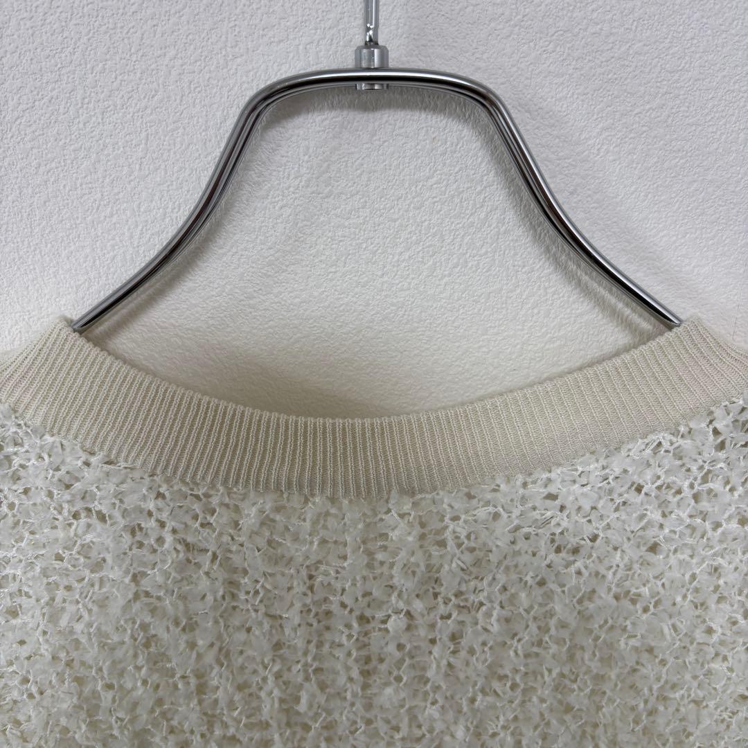 Wrapin nine シャギーシアーニットセーターサイズFクルーネックd714 14