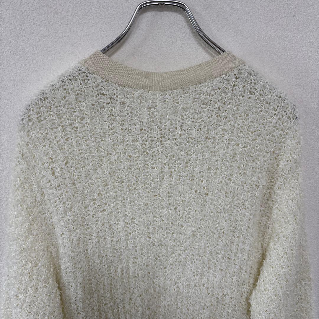 Wrapin nine シャギーシアーニットセーターサイズFクルーネックd714 15