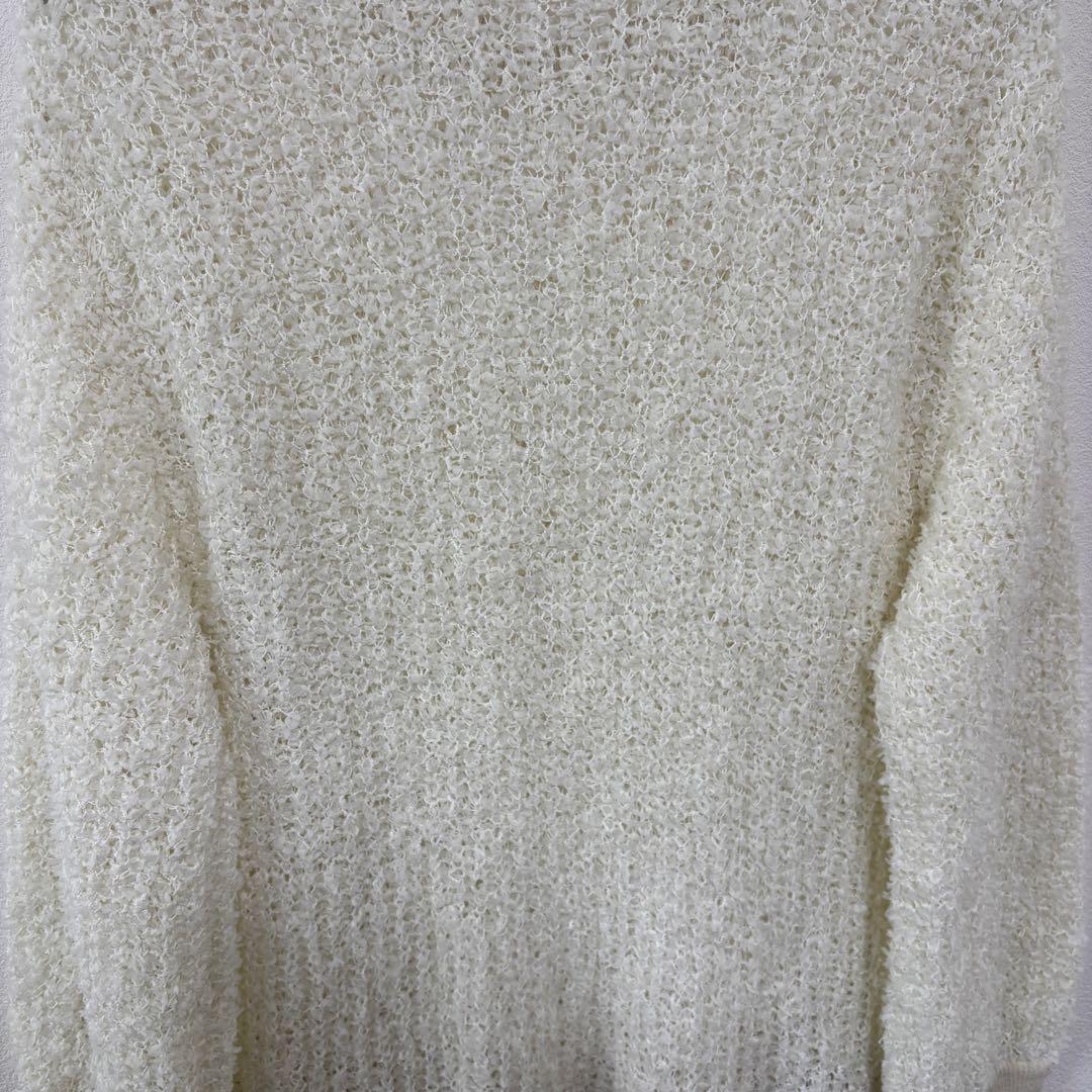 Wrapin nine シャギーシアーニットセーターサイズFクルーネックd714 16