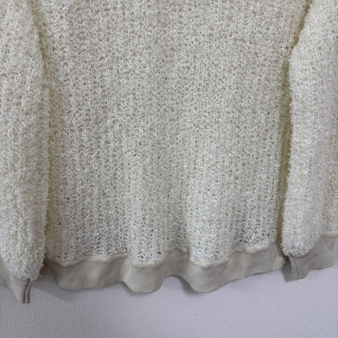 Wrapin nine シャギーシアーニットセーターサイズFクルーネックd714 17