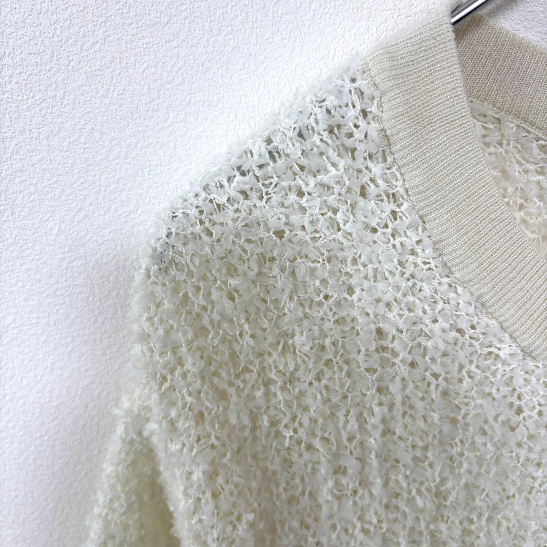 Wrapin nine シャギーシアーニットセーターサイズFクルーネックd714 4