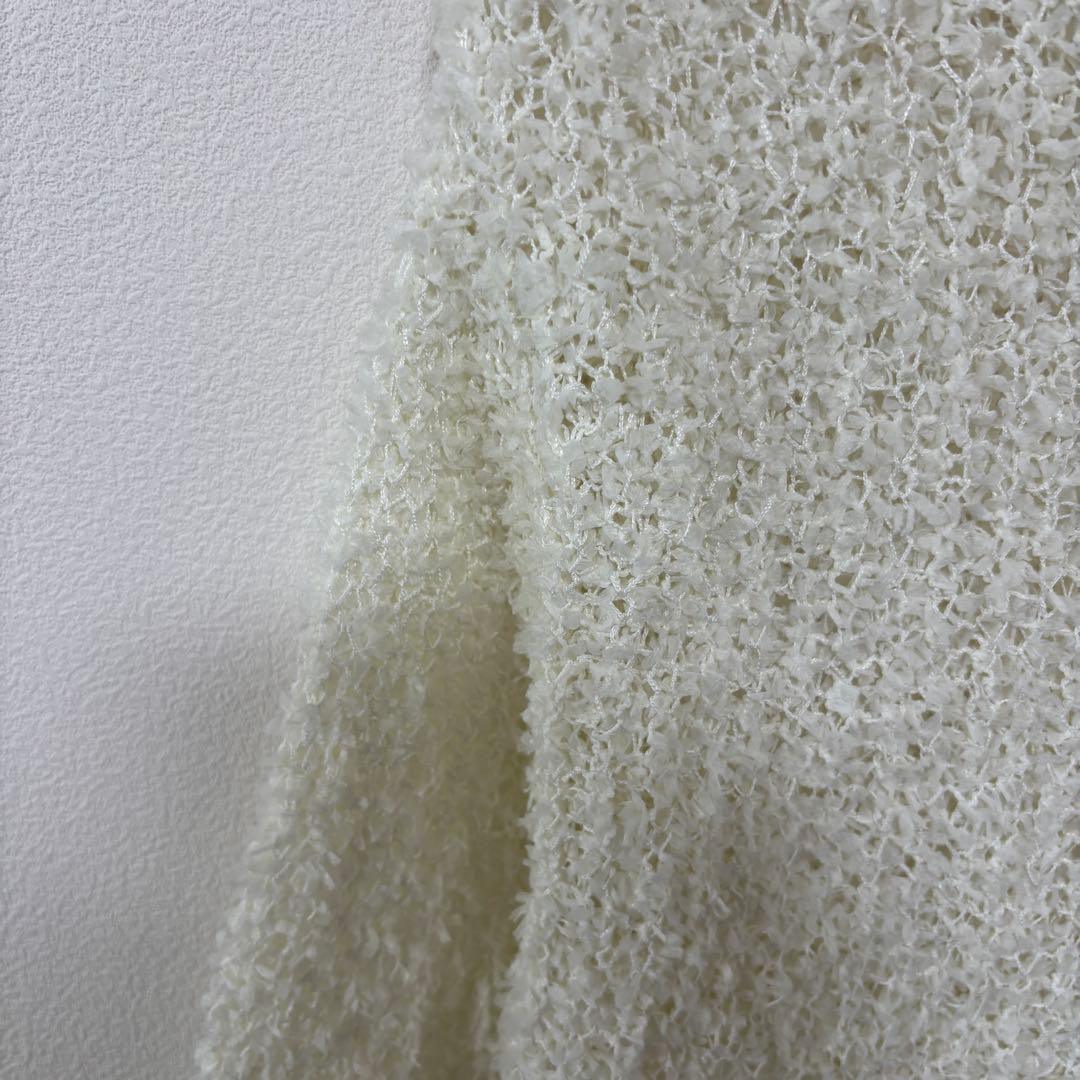 Wrapin nine シャギーシアーニットセーターサイズFクルーネックd714 5