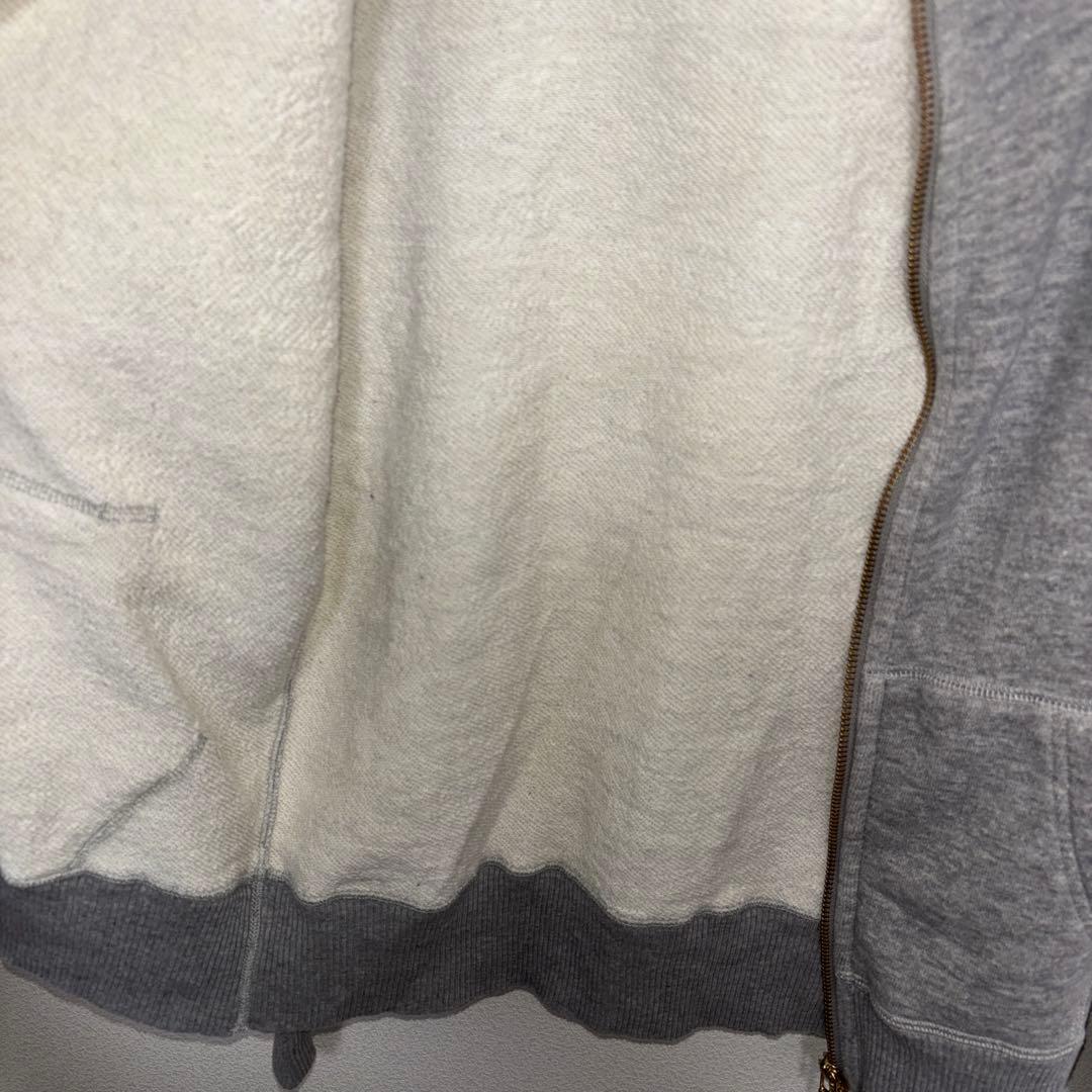MACPHEE グレー フード付きダブルジップパーカー M日本製d691 15