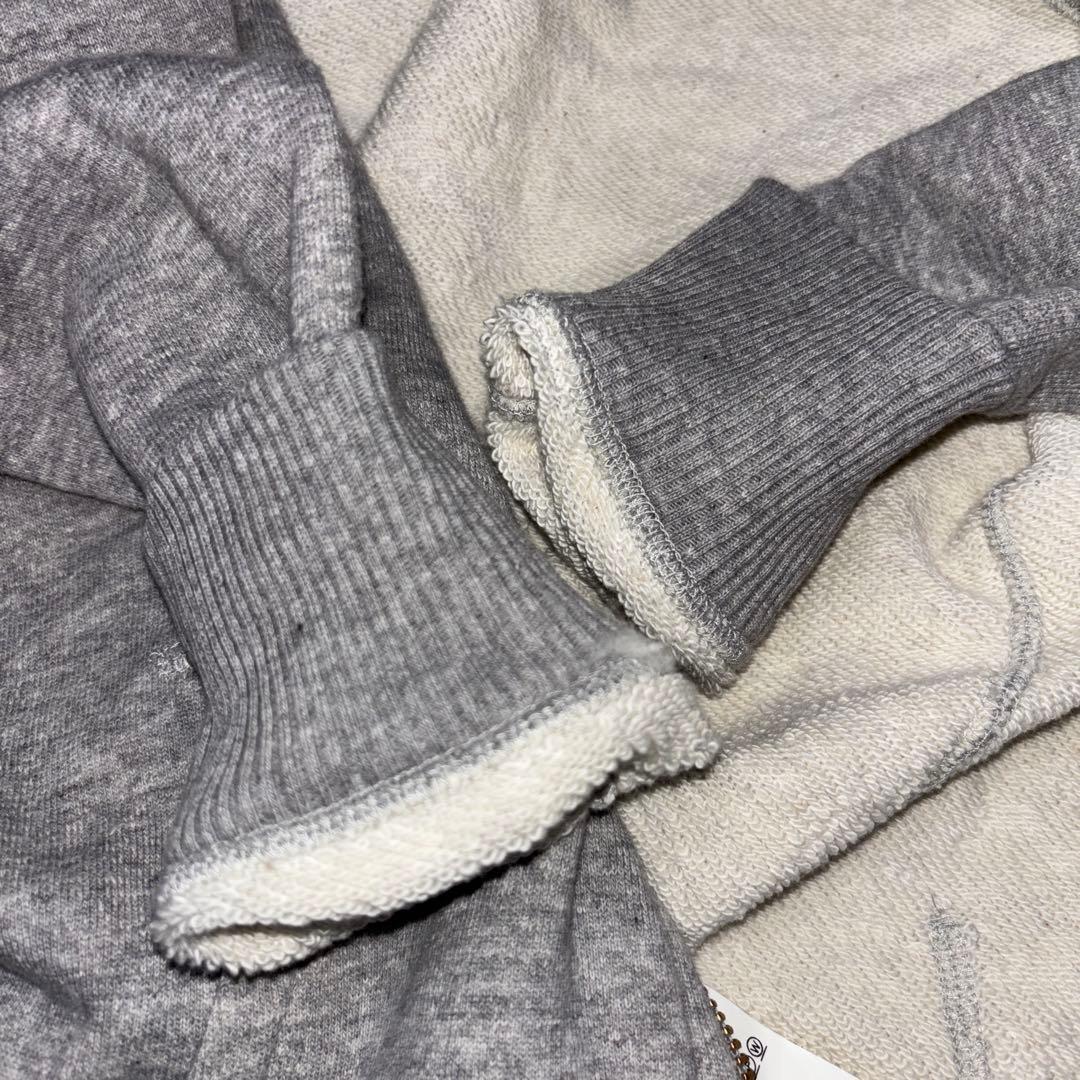 MACPHEE グレー フード付きダブルジップパーカー M日本製d691 19