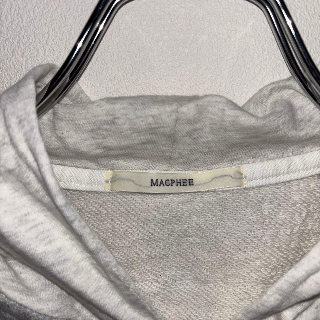 MACPHEE グレー フード付きダブルジップパーカー M日本製d691 3