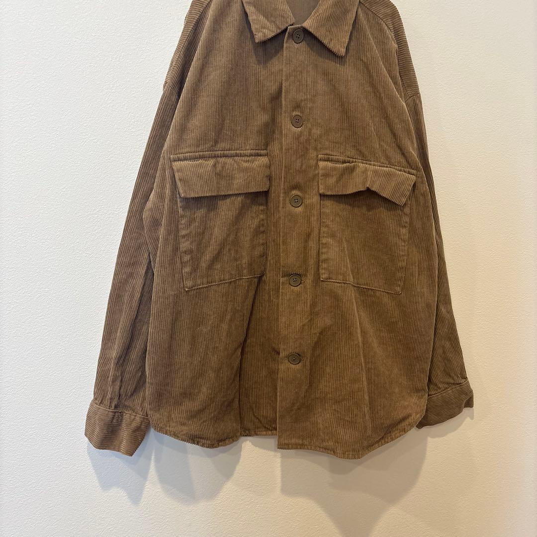 GU コーデュロイ ジャケット アウター　ブラウン 茶色　M メンズ　カジュアル 3