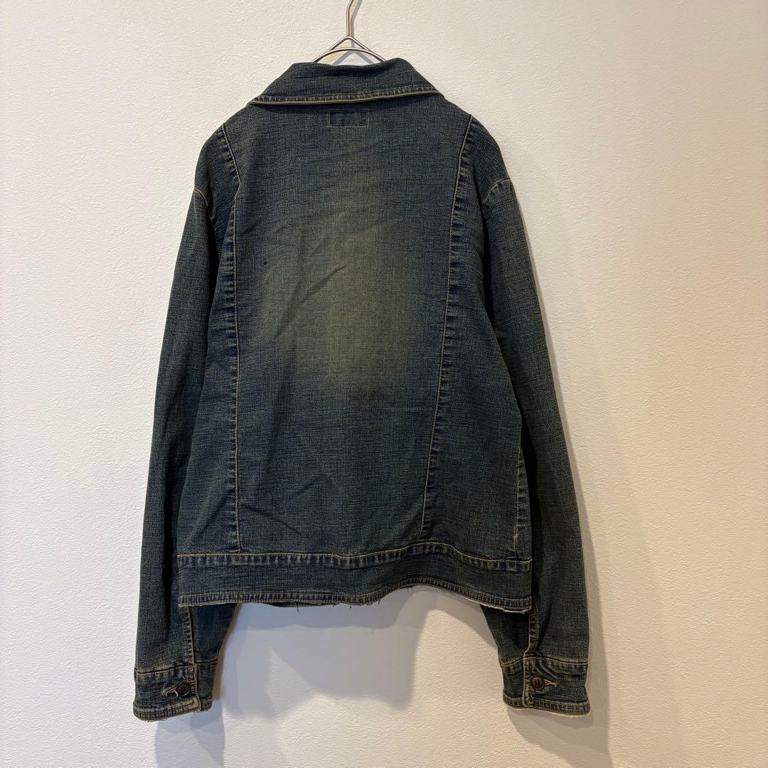 Maraxia デニムジャケット Gジャン　襟付き　ダメージ　レディース 6