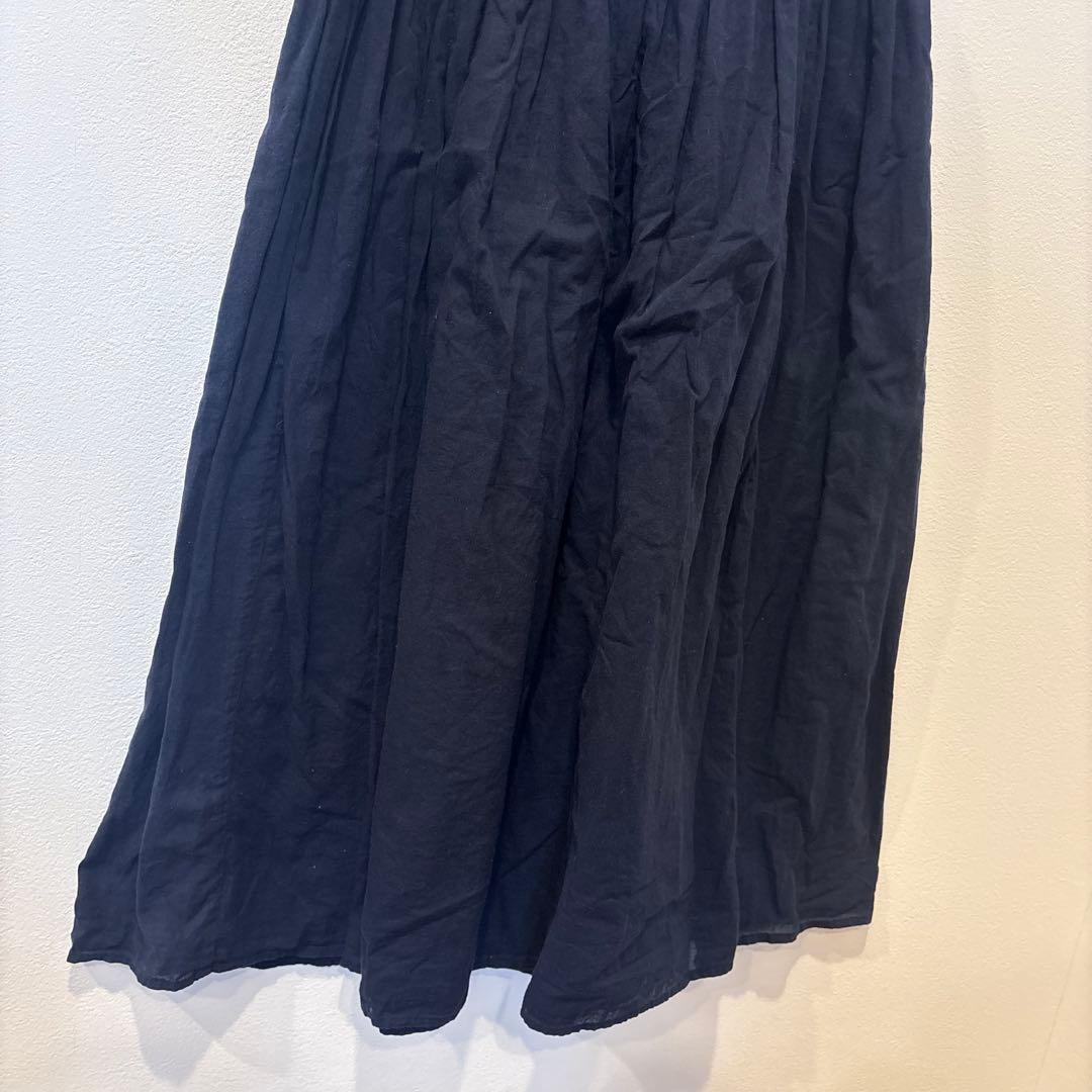 アーバンリサーチドアーズ　ロングワンピース ノースリーブ　紺色　ネイビー　フレア 5