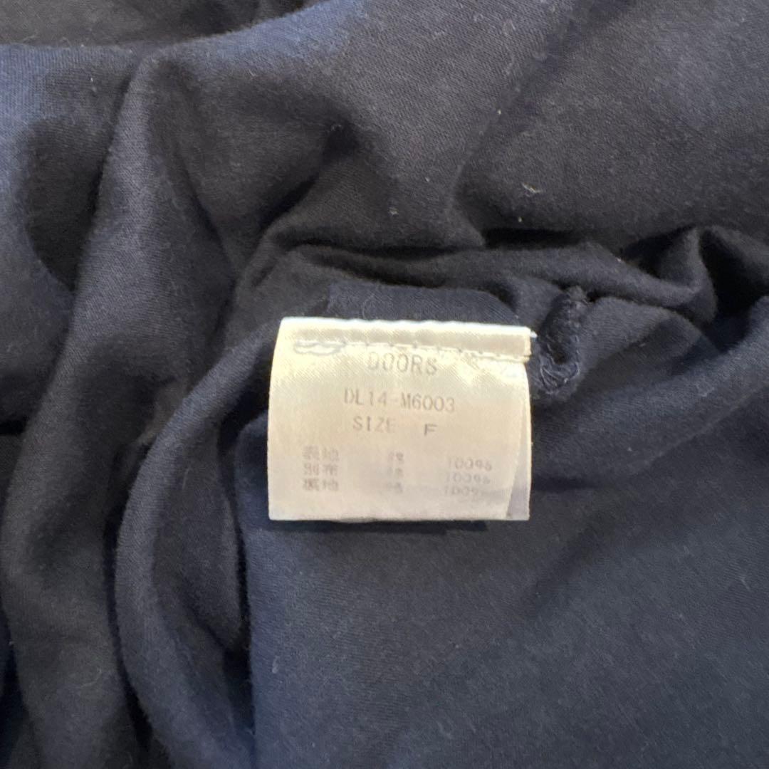 アーバンリサーチドアーズ　ロングワンピース ノースリーブ　紺色　ネイビー　フレア 8