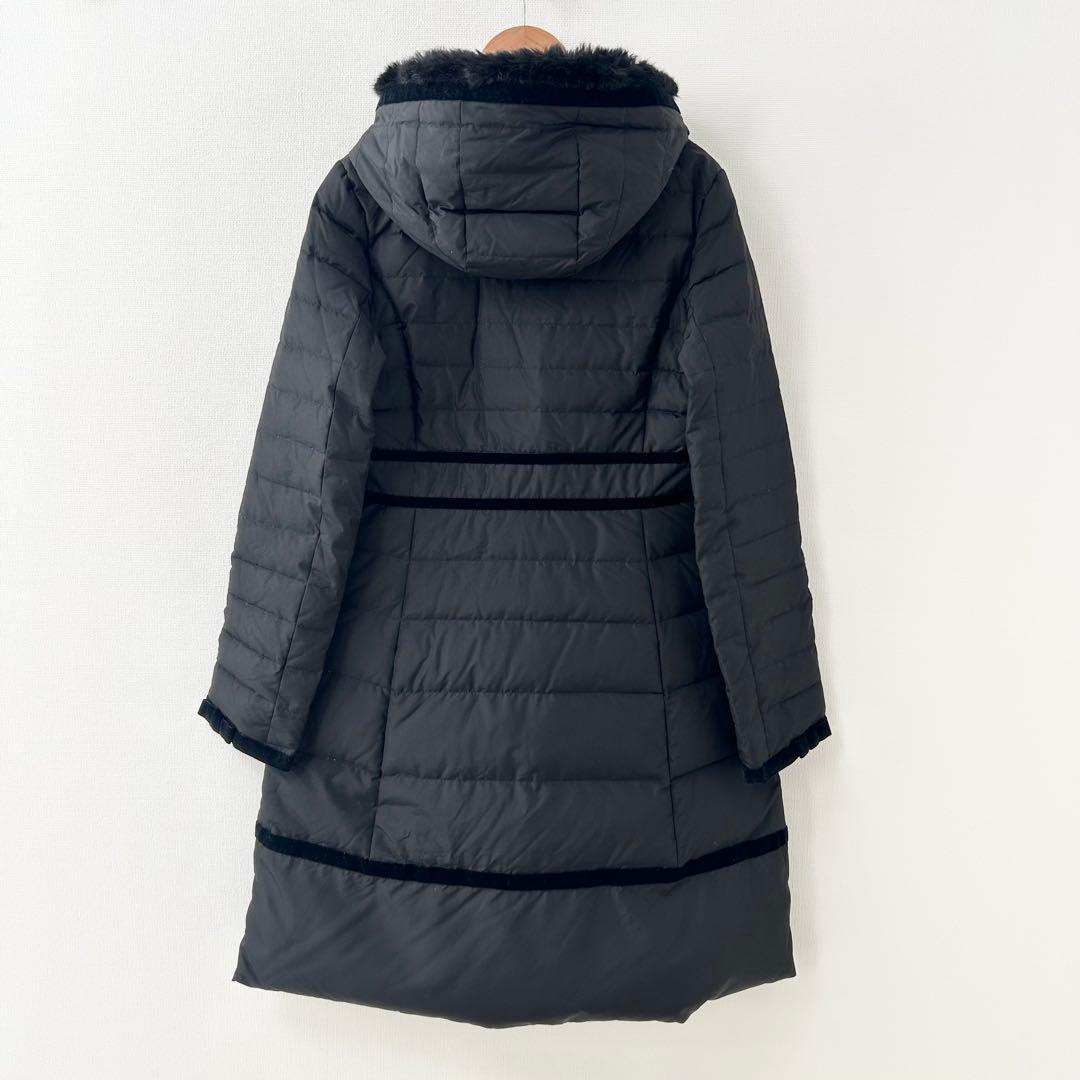 TOCCA フード付きロングダウンコート　ブラック　2 2