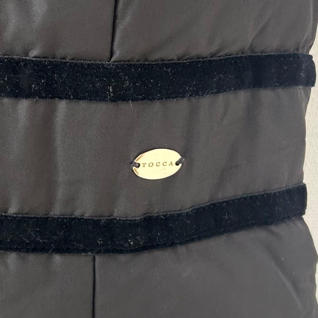 TOCCA フード付きロングダウンコート　ブラック　2 3