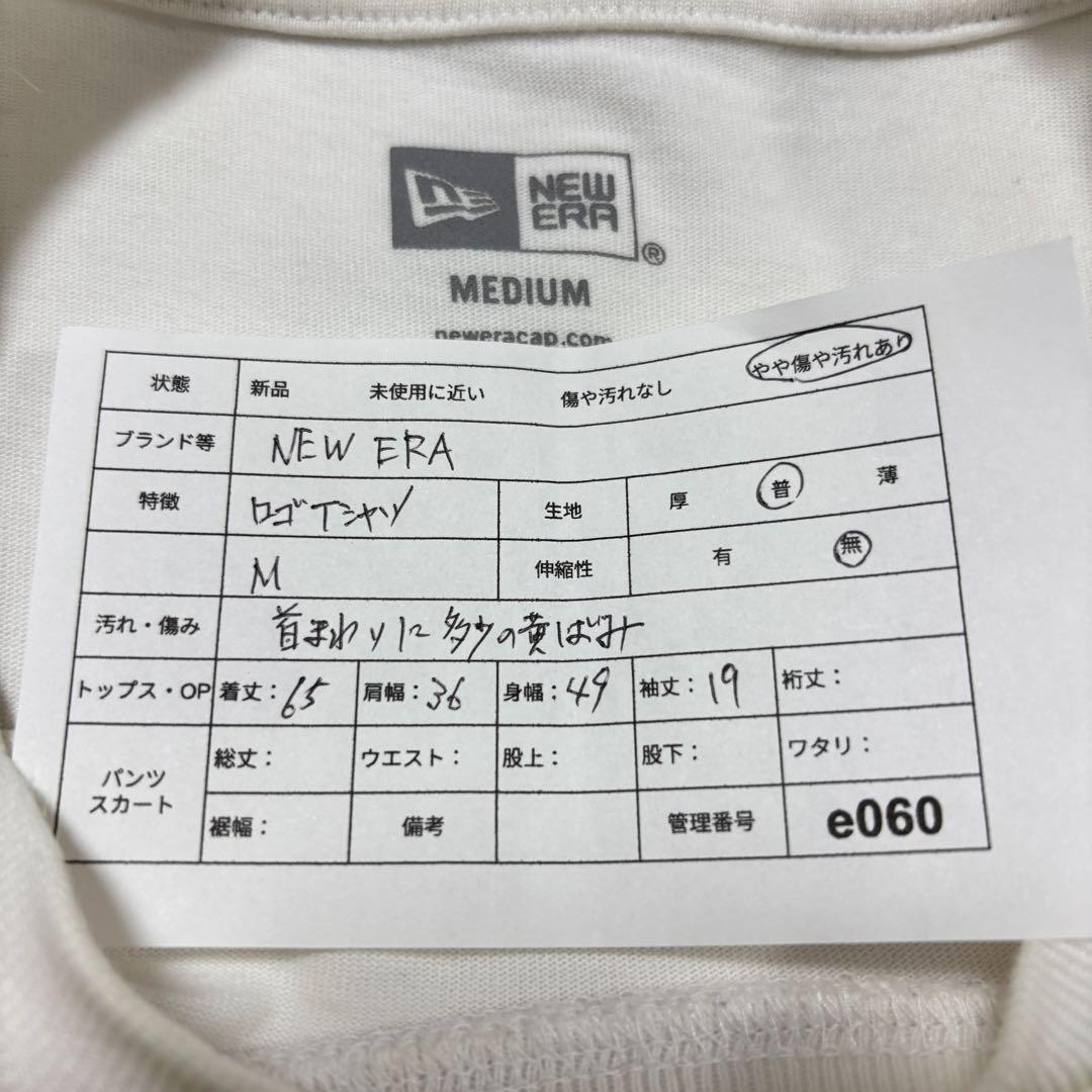 NEW ERA ニューエラグラフィックロゴTシャツ M ホワイトe060 2