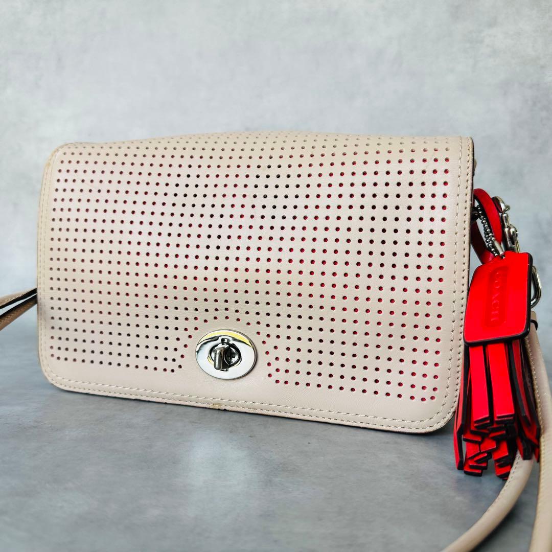 COACH Legacy Perforated Leather Penny