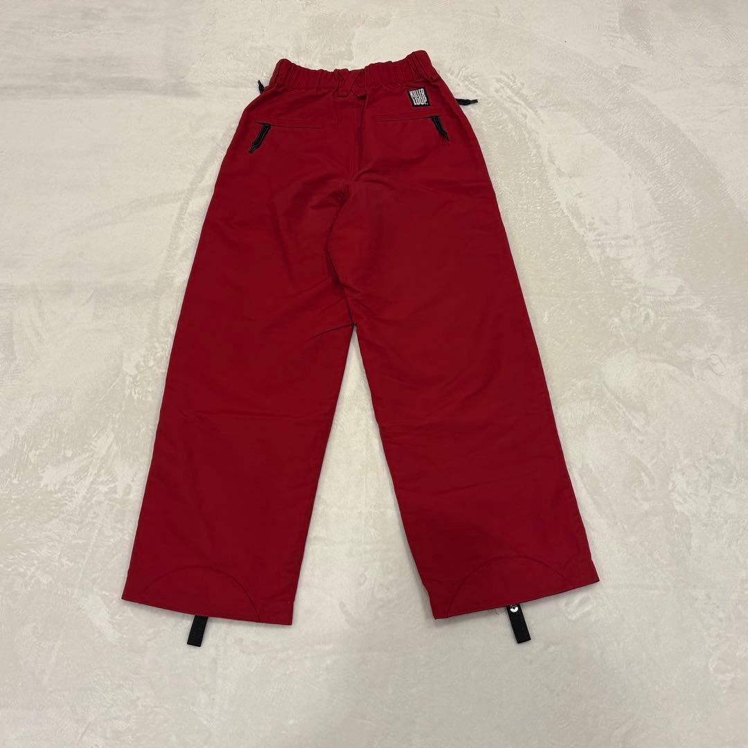 .キラーループ ナイロンパンツ ロゴ 赤 M ワイド　アウトドア　スノーボード 11