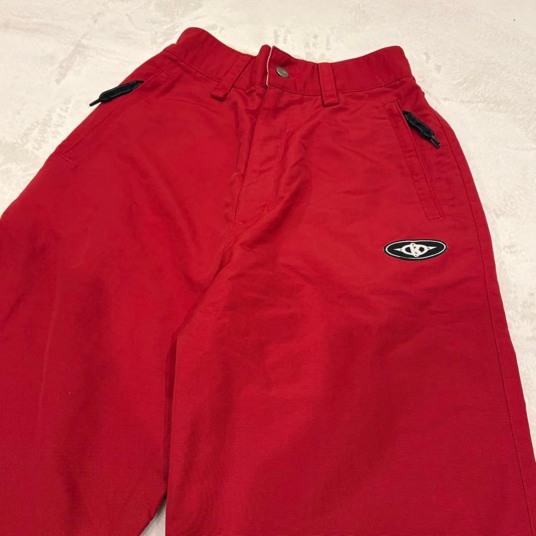 .キラーループ ナイロンパンツ ロゴ 赤 M ワイド　アウトドア　スノーボード 3