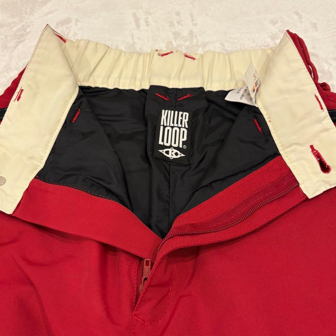 .キラーループ ナイロンパンツ ロゴ 赤 M ワイド　アウトドア　スノーボード 7