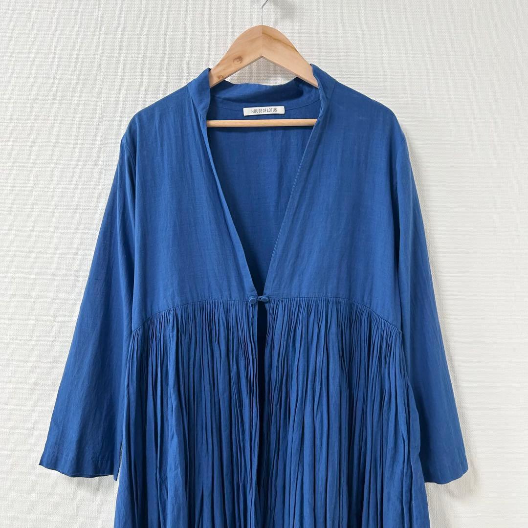 HOUSE OF LOTUS カディコットンギャザードレス　ブルー　S 3