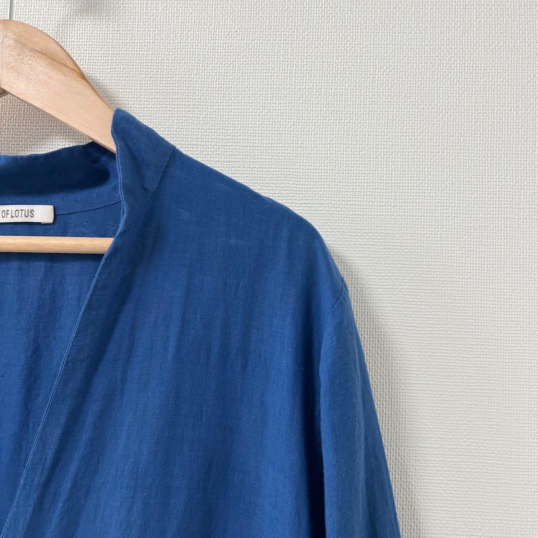 HOUSE OF LOTUS カディコットンギャザードレス　ブルー　S 5