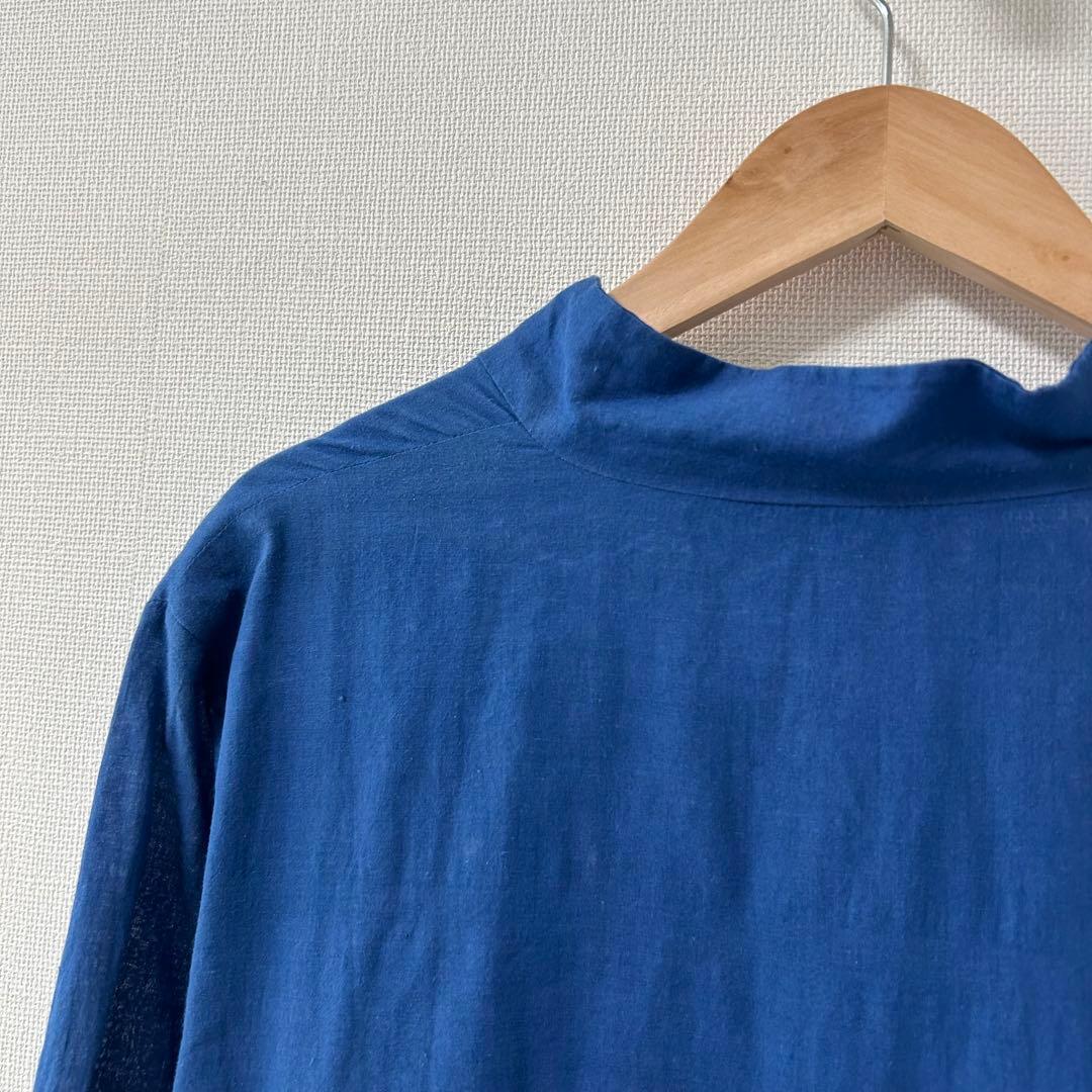 HOUSE OF LOTUS カディコットンギャザードレス　ブルー　S 6