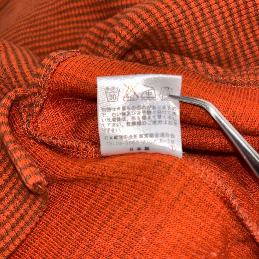 MICHELL ROSEE オレンジハイネック Lロングカットソー日本製d716 14