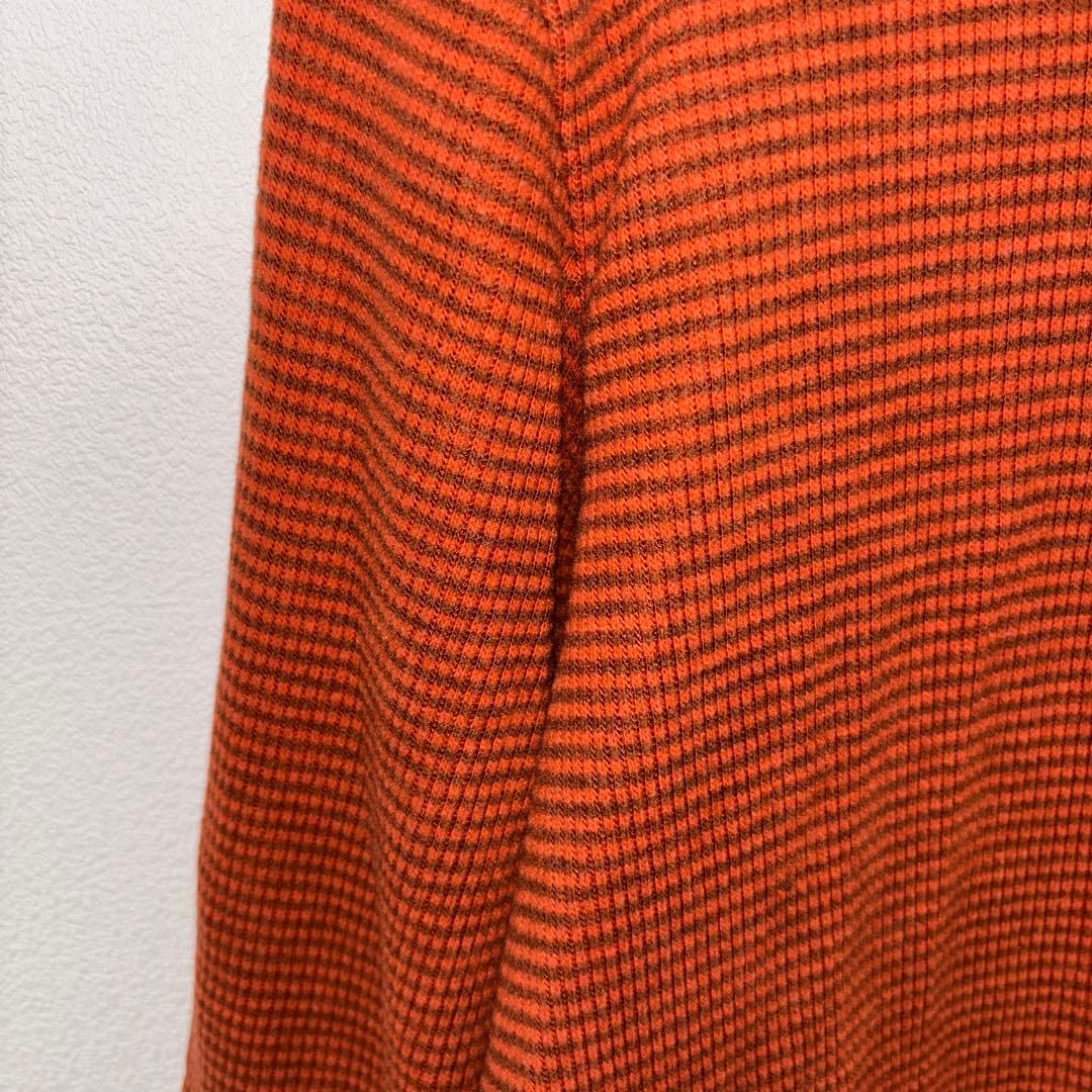 MICHELL ROSEE オレンジハイネック Lロングカットソー日本製d716 5
