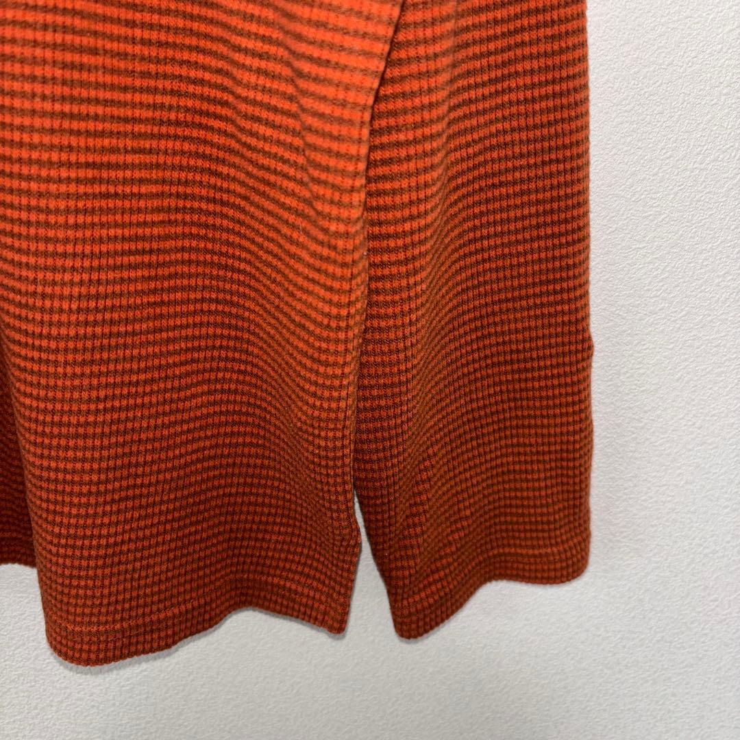 MICHELL ROSEE オレンジハイネック Lロングカットソー日本製d716 9