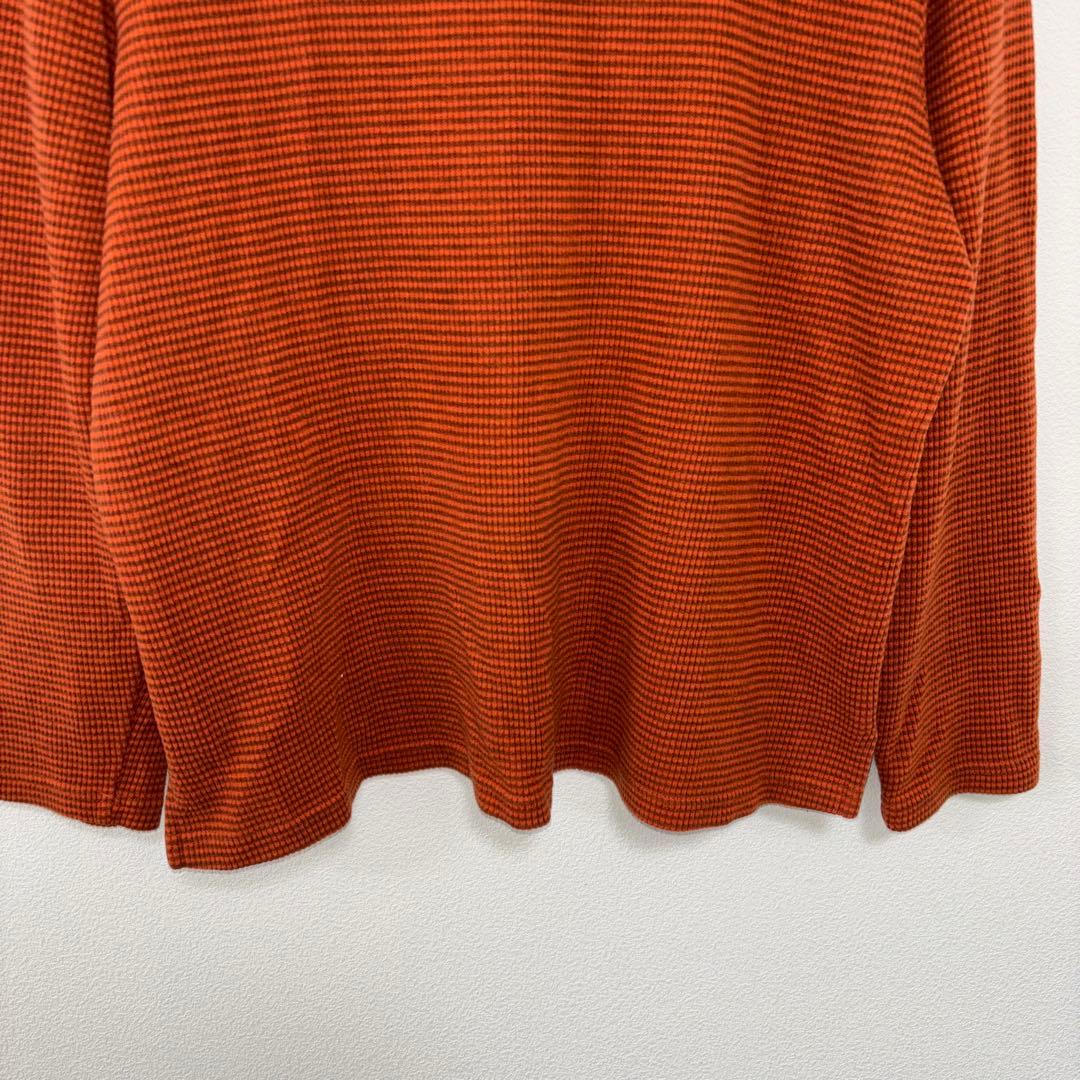 MICHELL ROSEE オレンジハイネック Lロングカットソー日本製d716 10